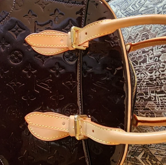 Authentic Louis Vuitton Amarante Monogram Vernis Bag/Dust Bag/Coa/Pristine - Picture 5 of 7